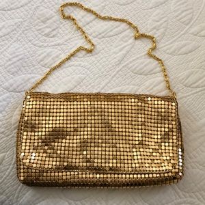 Gold sparkly Ann Taylor clutch